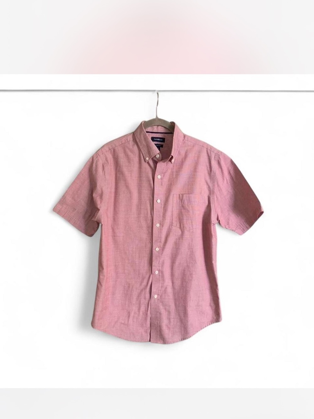 croft & barrow Pink Short-Sleeve Button-Down Shirt